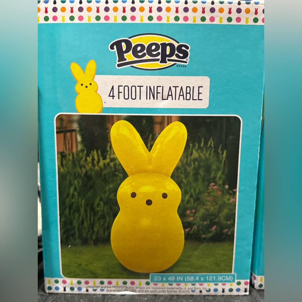 Peeps 4-Foot Inflatable Bunny - Picture 3 of 6